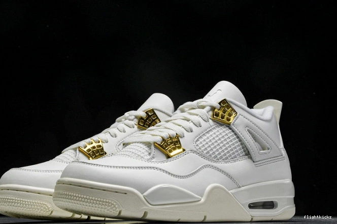 Metallic Gold Jordan AQ9129-170 4 Retro 0716